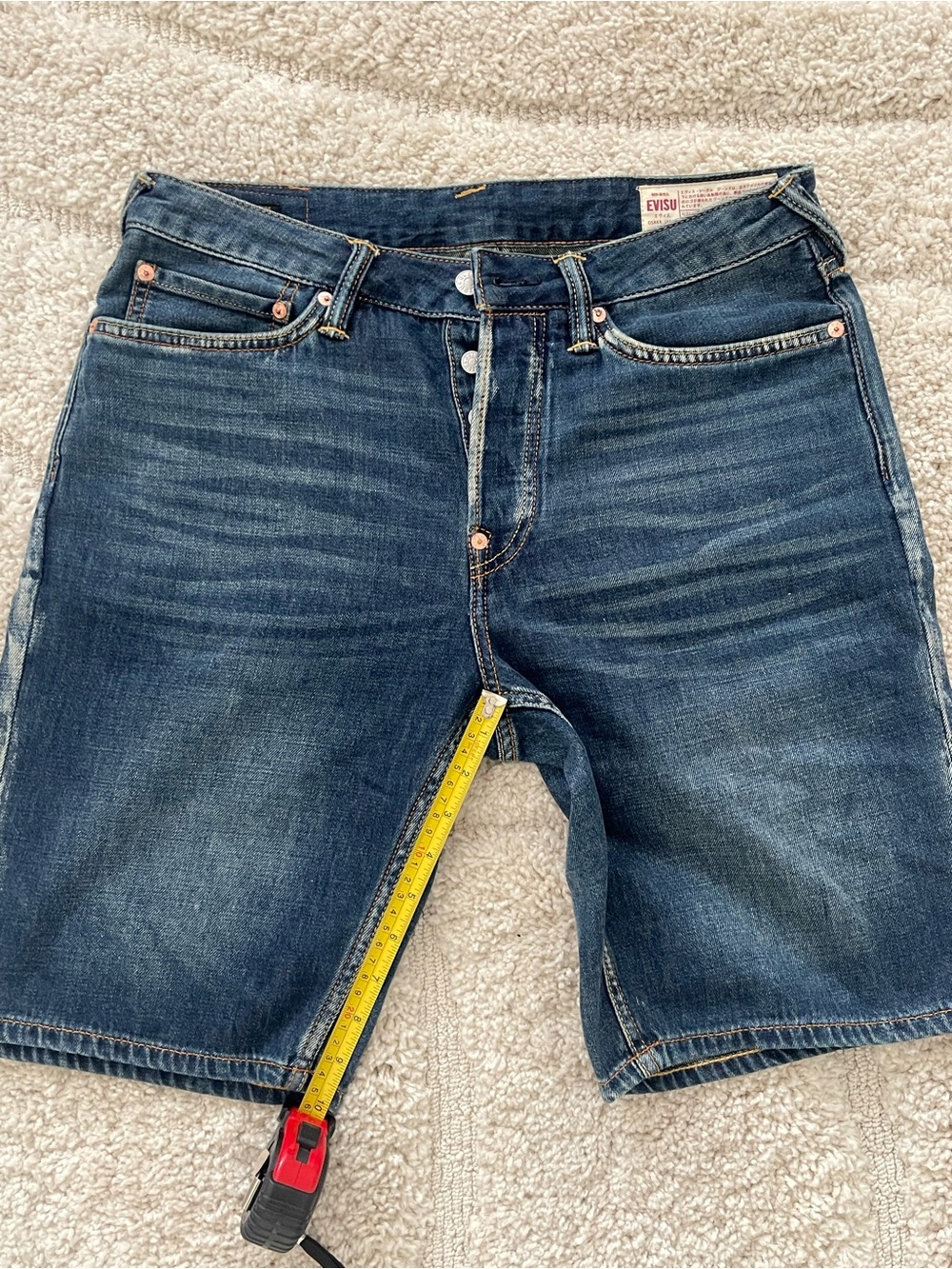 Evisu Denim Shorts size 31 NWOT - Picture 6 of 6